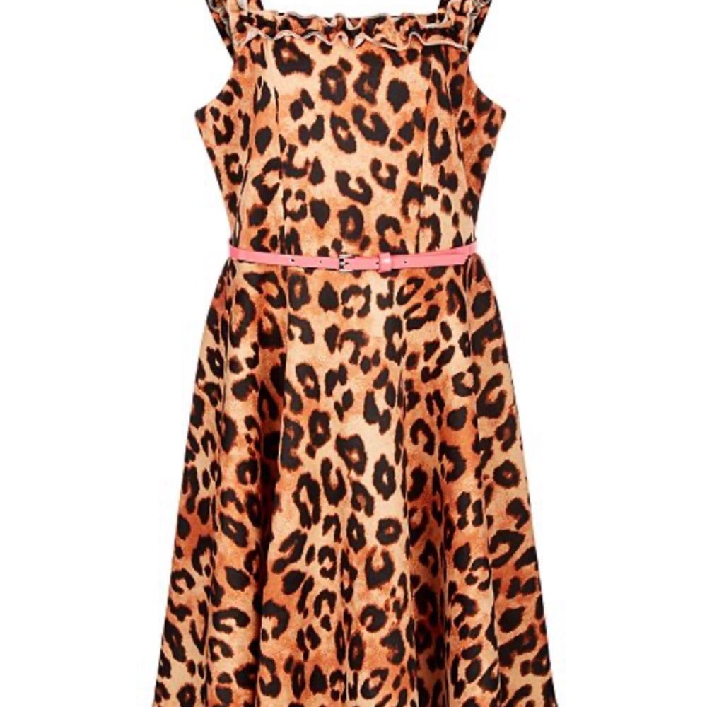 Cheetah print girls dress